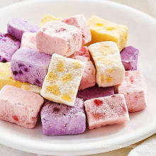 Peach, Strawberry, Blueberry Flavor, Freeze Dried Yoghurt Cube